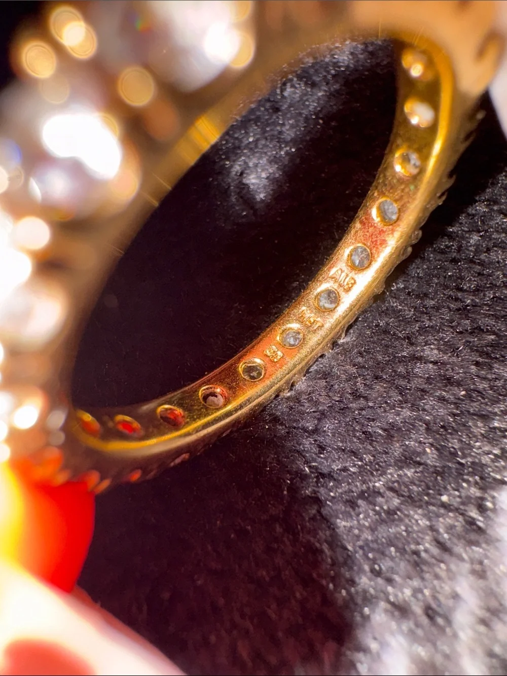 Bold Pave Gold Pandora Ring